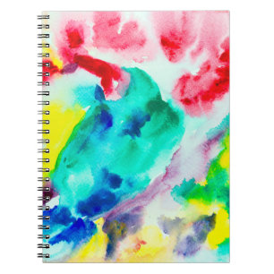 Carnet perroquet sur l'arbre, oiseau Abstrait Aquarelle b