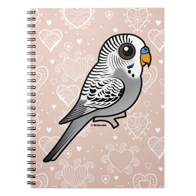 Carnet Perruche de gris de Birdorable (Devant)