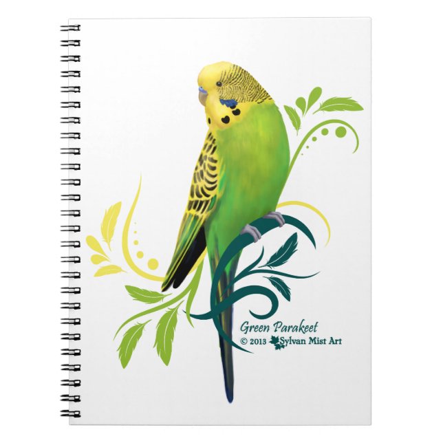 Carnet Perruche verte (Devant)