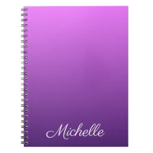 Carnet Personalisé violet ombre