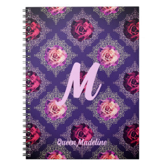 Carnet Personalize Romantic Purple Rose Love