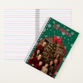 Carnet Personalized Christmas Spiral Notebook with Custom