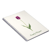 Personalized Elegant Purple Tulip