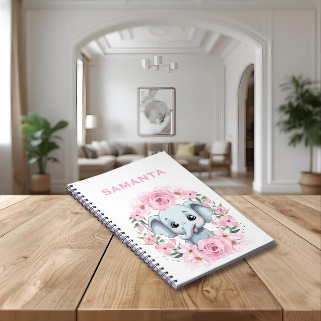 Carnet Personalized Elephant Notebook (Créateur téléchargé)