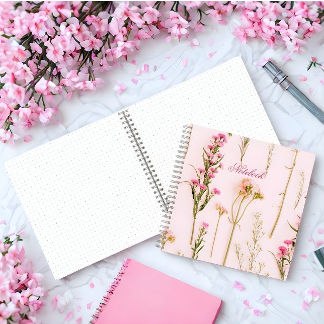 Carnet Personalized Floral Spiral Notebook (Créateur téléchargé)
