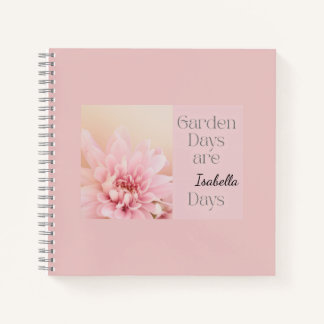 Carnet Personalized Garden Days, Gardening Hobby Gift