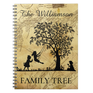 Carnet Personalized Genealogy Vintage Family Tree