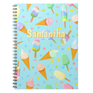 Carnet Personalized Ice Cream Notebook – Sweet Summer 