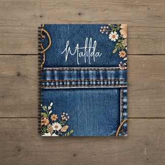 Carnet Personalized jeans and florals 