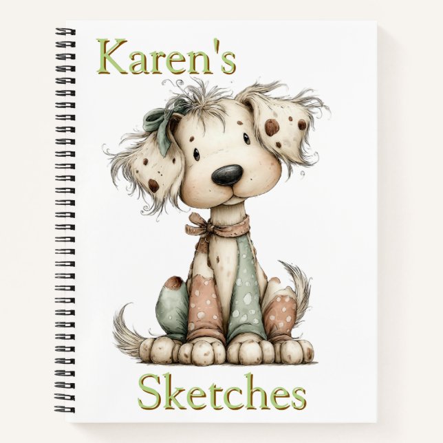 Carnet Personalized Kids Sketches  (Devant)