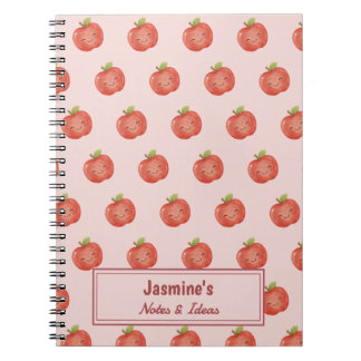 Carnet Personalized Lucky Apple Cute Watercolor