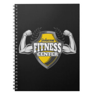 Carnet Personalized NAME Muscle Fitness Trainer Gym