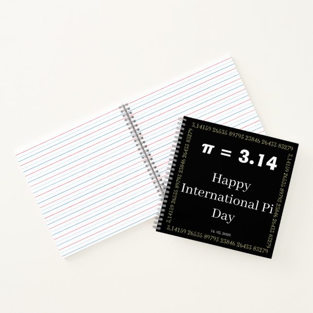Carnet Personalized Pi Day Notebook - Happy International (Intérieur)