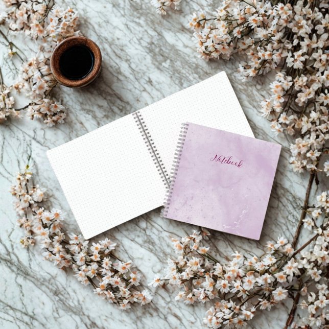 Carnet Personalized Purple Marble Notebook (Créateur téléchargé)