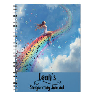 Carnet PERSONALIZED Songwriting Journal, Spiral Bound