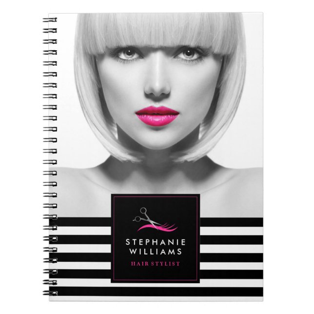 Carnet personnalisable de coiffeur (Devant)