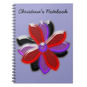 Carnet Personnalisable Fleur Faisy Brillant