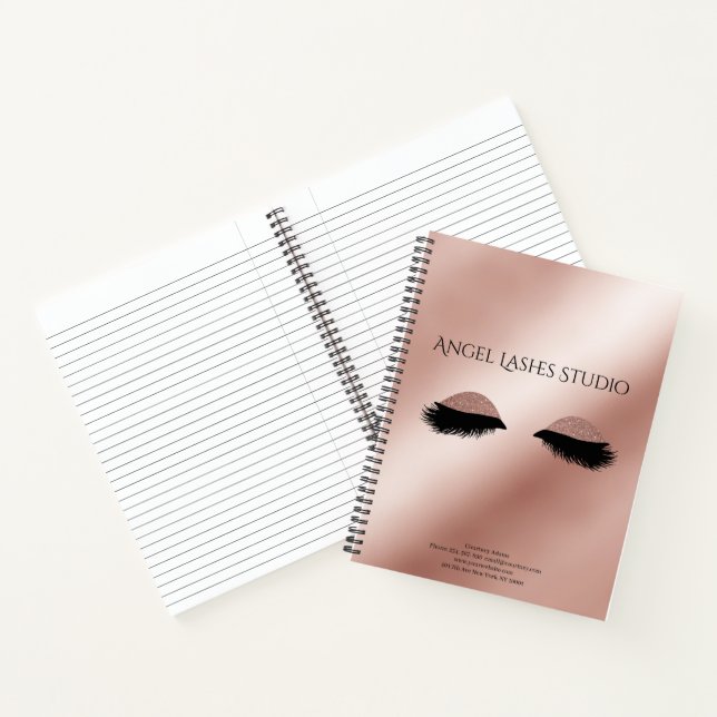Carnet Personnalisable Makeup Artist Eyelash Extensions (Intérieur)