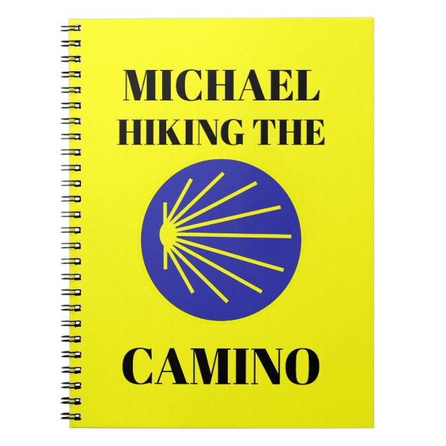Carnet Personnalisable "Michael Randonnée the Camino" (Devant)