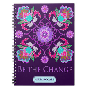 Carnet personnalisable - soyez le changement -