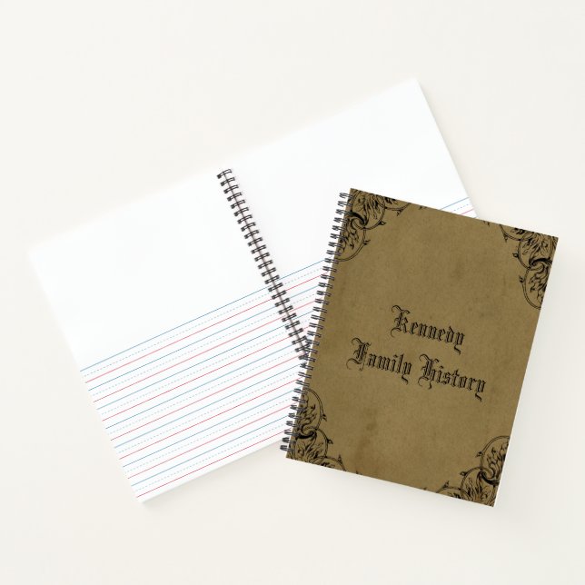 Carnet Personnalisation de l'historique de famille Brown  (Intérieur)