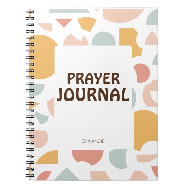 Carnet Personnalisation du nom du journal de prièr (Devant)