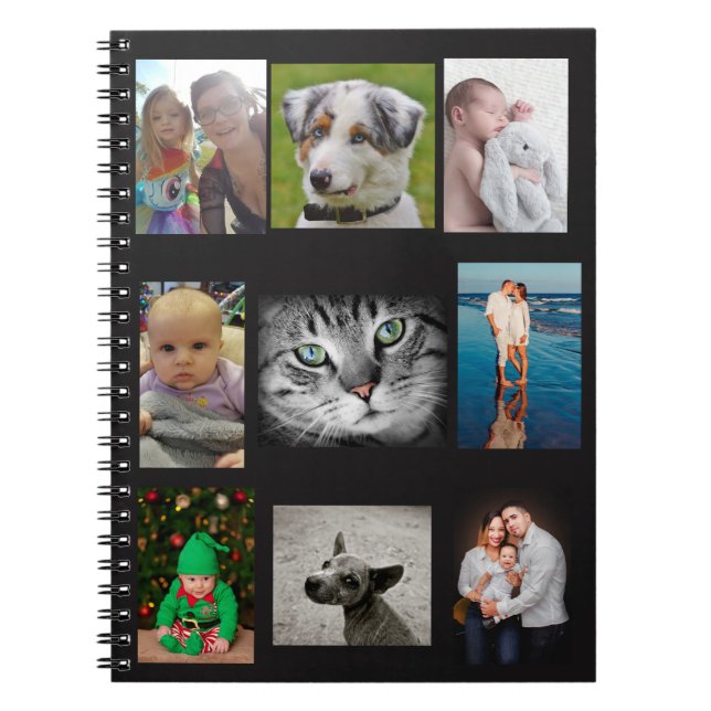 Carnet personnalisé, ajouter vos photos (Devant)