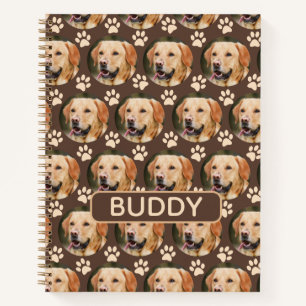 Carnet Personnalisé Animaux de compagnie Photo Motif Nom