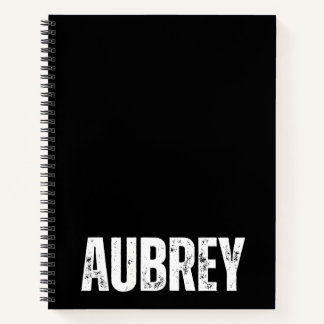 Carnet personnalisé avec Aubrey