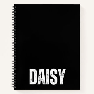 Carnet personnalisé avec marguerite