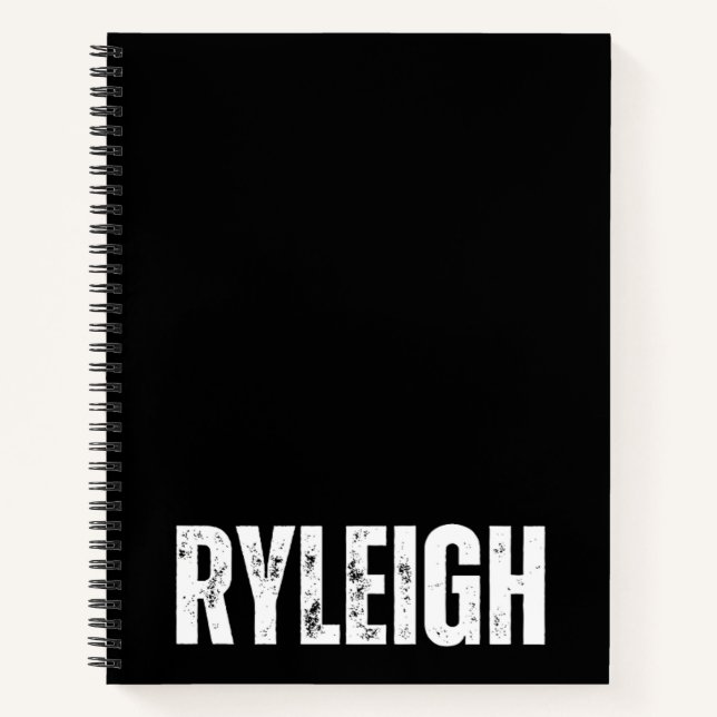 Carnet personnalisé avec Ryleigh (Devant)
