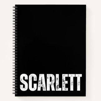 Carnet personnalisé avec Scarlett