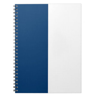 Carnet PERSONNALISÉ bleu et blanc