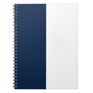 Carnet PERSONNALISÉ bleu et blanc
