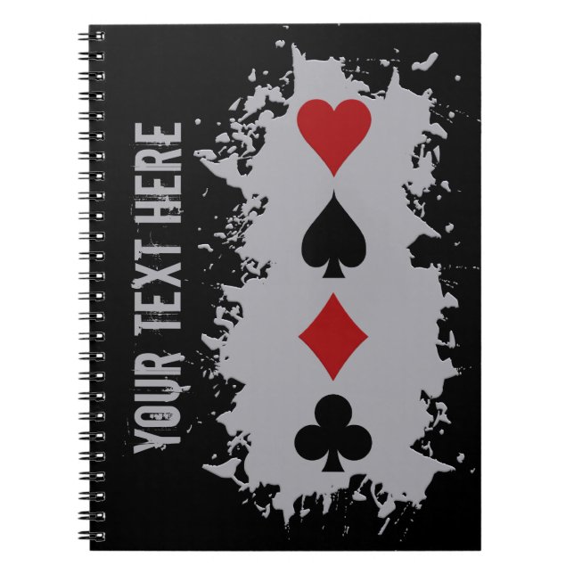 Carnet personnalisé Card Splash (Devant)