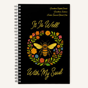 Carnet Personnalisé "C'Est Bien Avec Mon Âme" Boho Honeyb