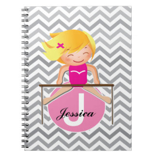 Carnet personnalisé de FILLE de gymnastique