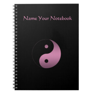 Carnet personnalisé de symbole de Yin Yang