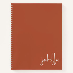 Carnet Personnalisé Dusty Burnt Orange