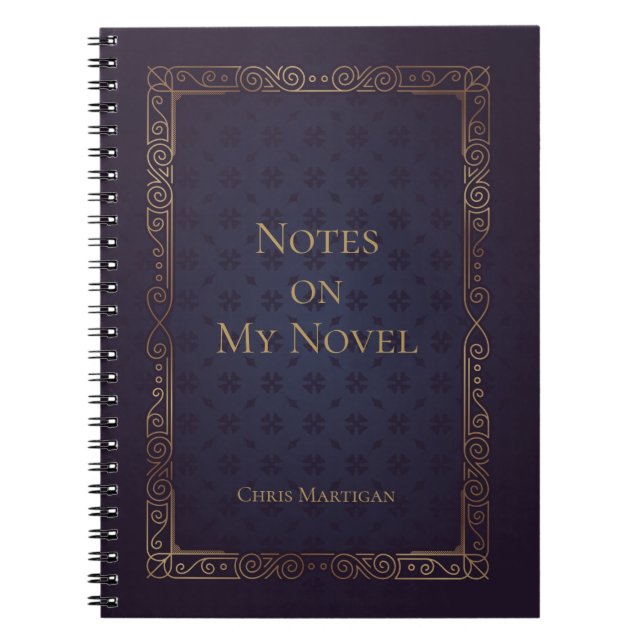 Carnet personnalisé Elegant Writer (Devant)