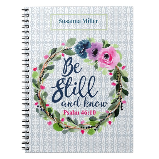 Carnet Personnalisé Être Toujours Et Connaître Floral Bib (Devant)