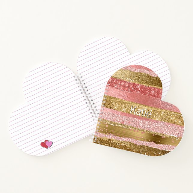 Carnet personnalisé Glam Heart (Intérieur)