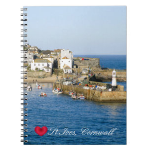 Carnet Personnalisé Heart St Ives Harbour Pier Cornwall P