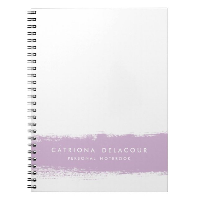 Carnet personnalisé Lilac Watercolor Splash (Devant)