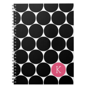 Carnet personnalisé Monogramme Cercle