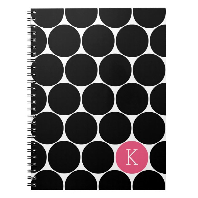 Carnet personnalisé Monogramme Cercle (Devant)