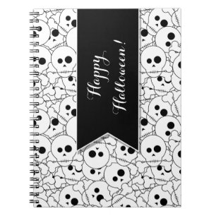 Carnet personnalisé Motif Halloween Skuls