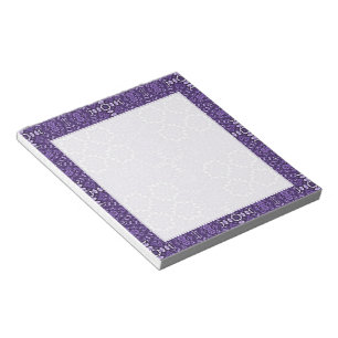 Carnet personnalisé Motif Kaleidoscope violet