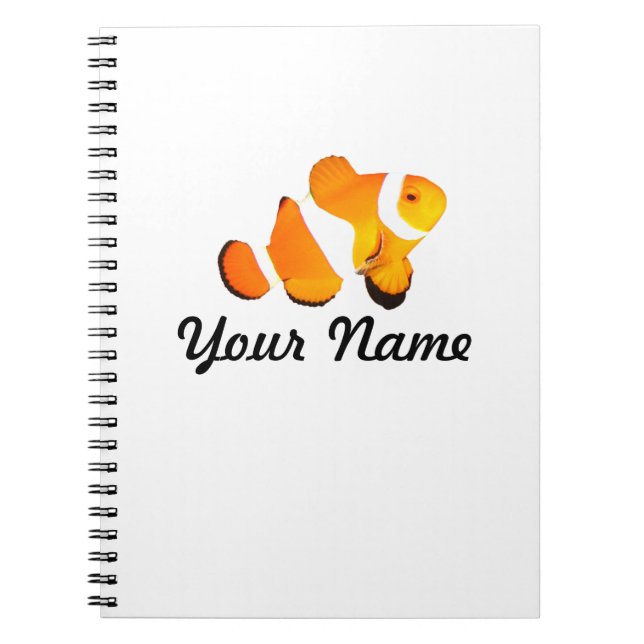 Carnet personnalisé par poissons de clown (Devant)