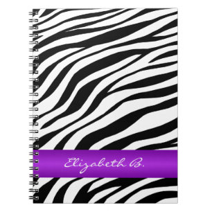 Carnet personnalisé par rayure pourpre